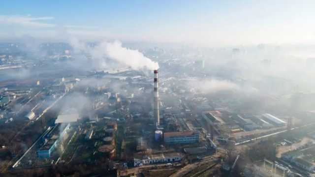 Vista aérea de chisinau, estación térmica en Moldavia. (Foto: Freepik)